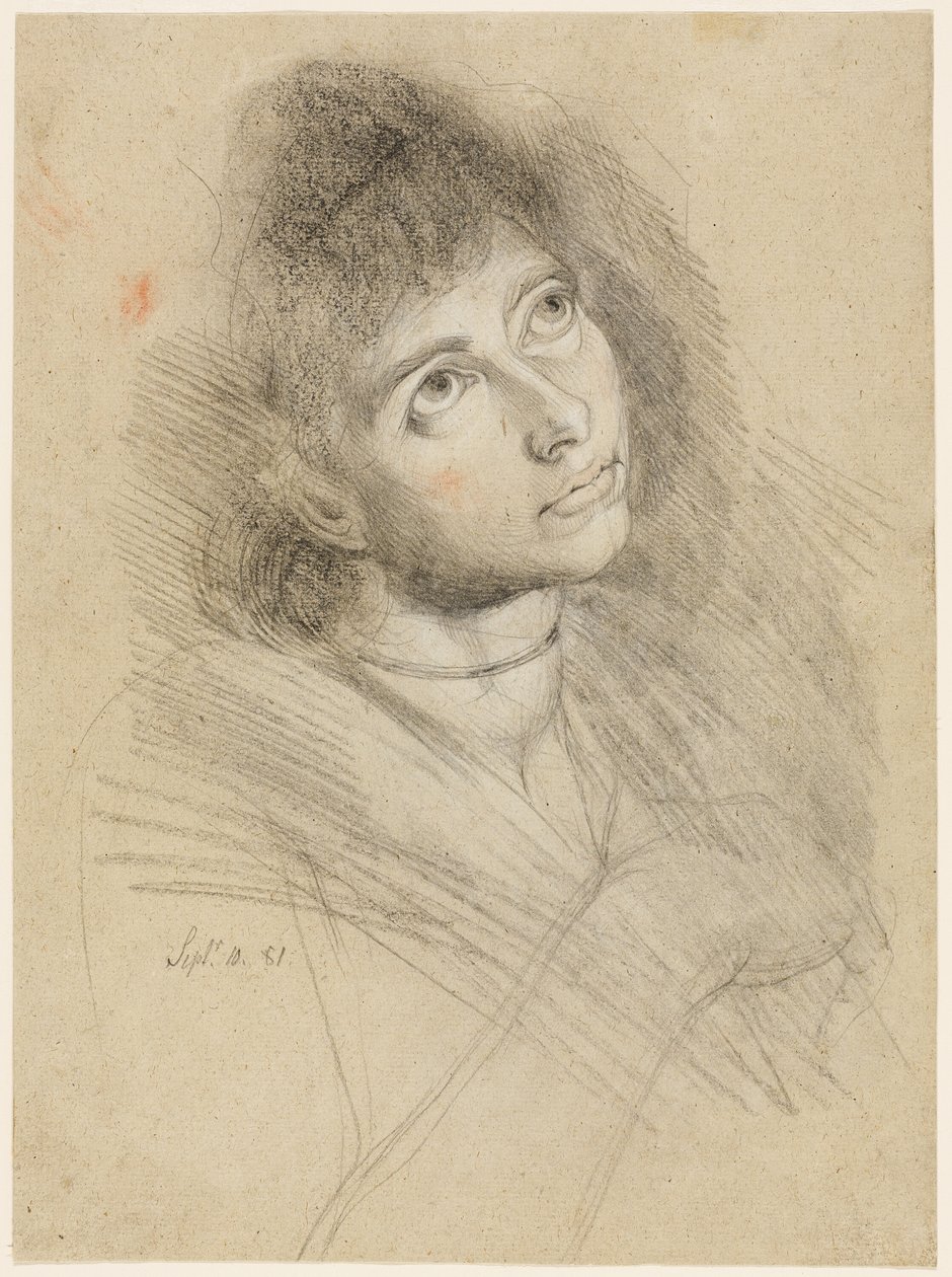 Porträtt av en kvinna (Martha Hess) av Johann Heinrich Füssli
