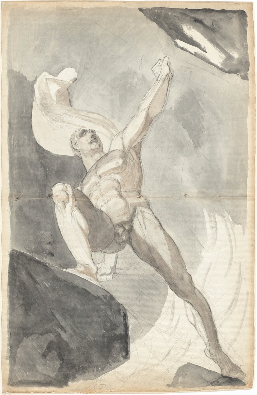 Satan trotsar himlens krafter av Johann Heinrich Füssli
