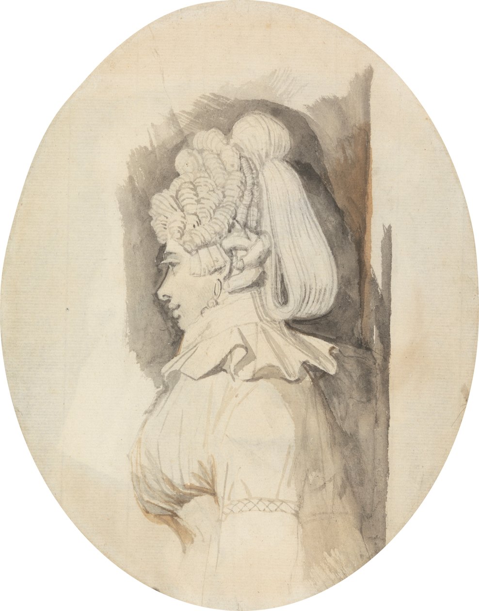 Studie av en dam av Johann Heinrich Füssli