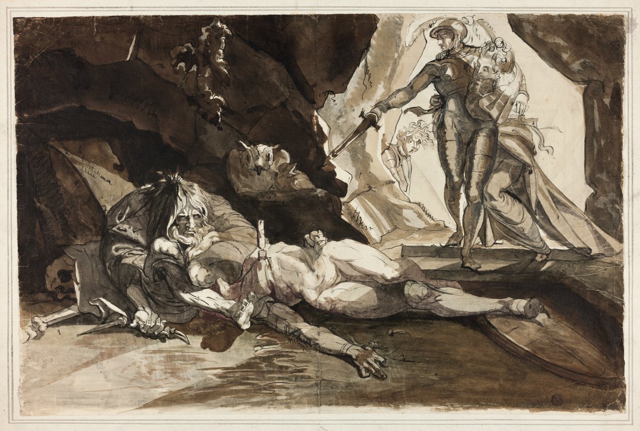 Förtvivlans grotta av Johann Heinrich Füssli