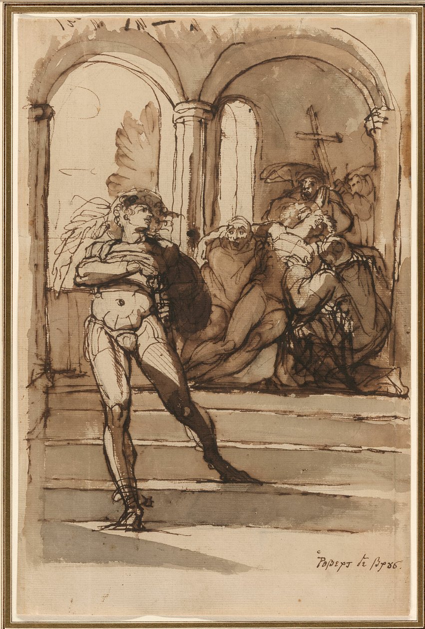 Robert the Bruces dödande av Red Comyn av Henry Fuseli