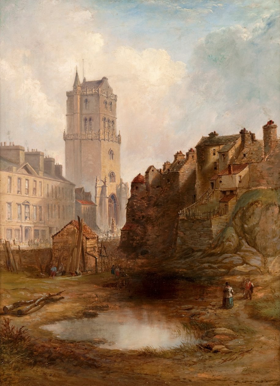 Lindsay Street Quarry and Old Steeple, ca 1855 (olja på duk) av Henry G. Duguid