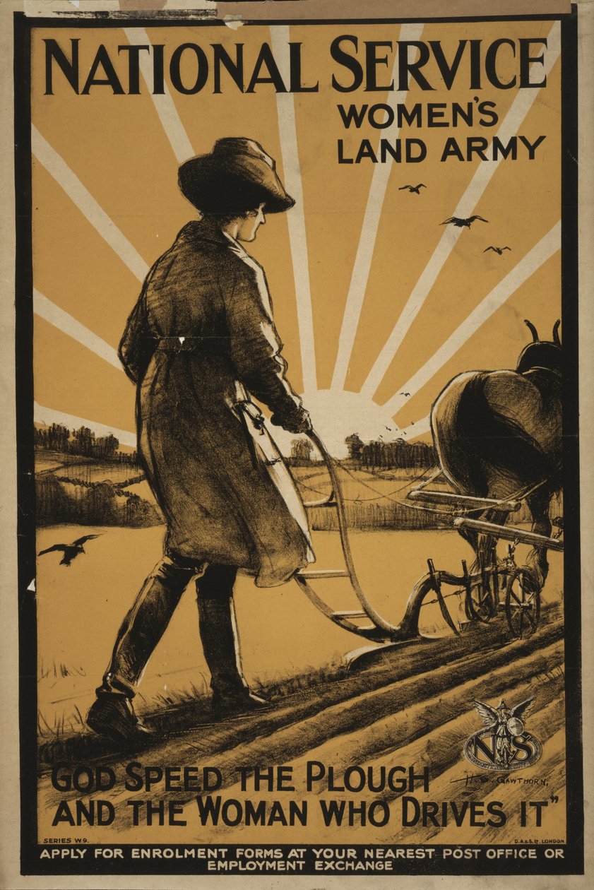 Nationell tjänst för kvinnors landarmé, 1917 av Henry George Gawthorn