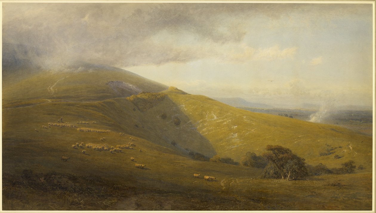 Utsikt över South Downs av Henry George Hine