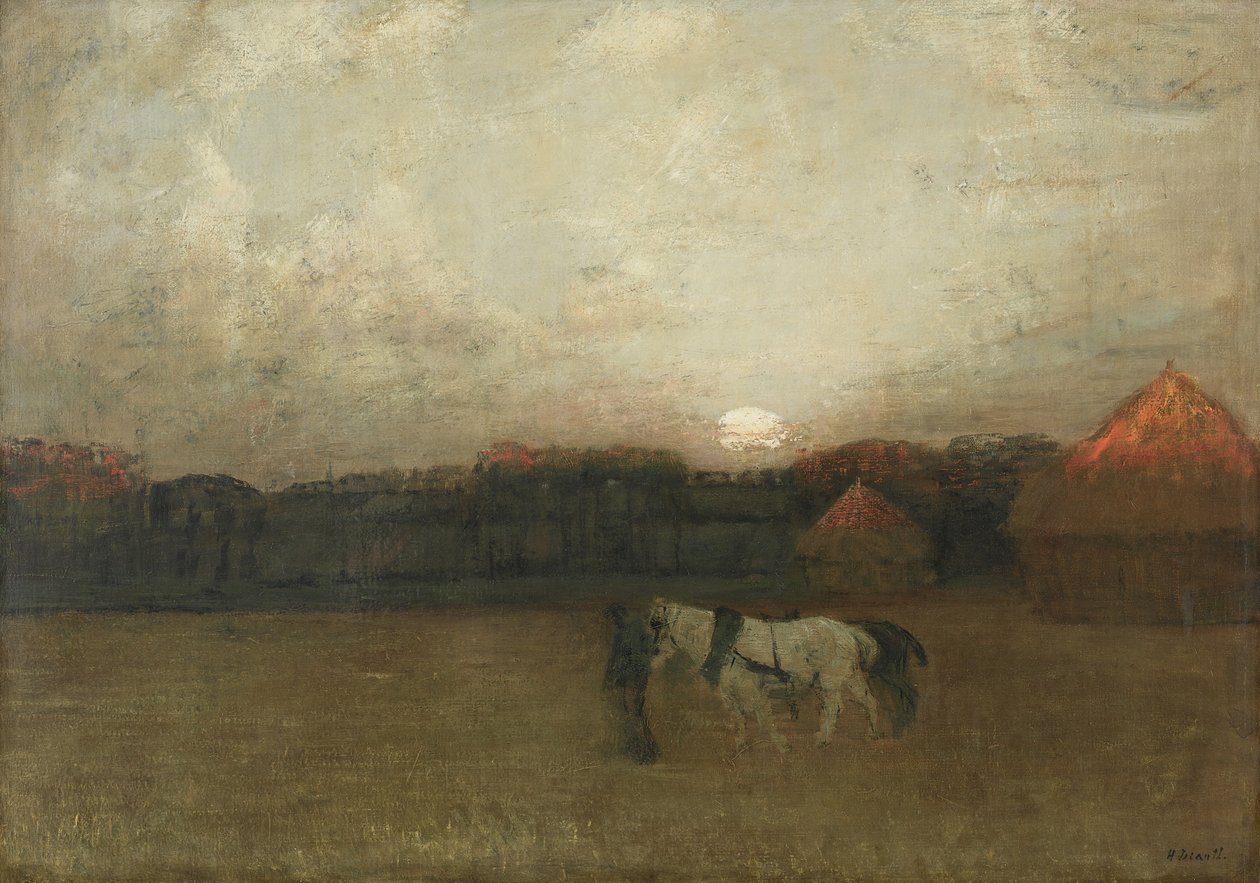 The Stubble Field, ca 1909 (olja på duk) av Henry Golden Dearth