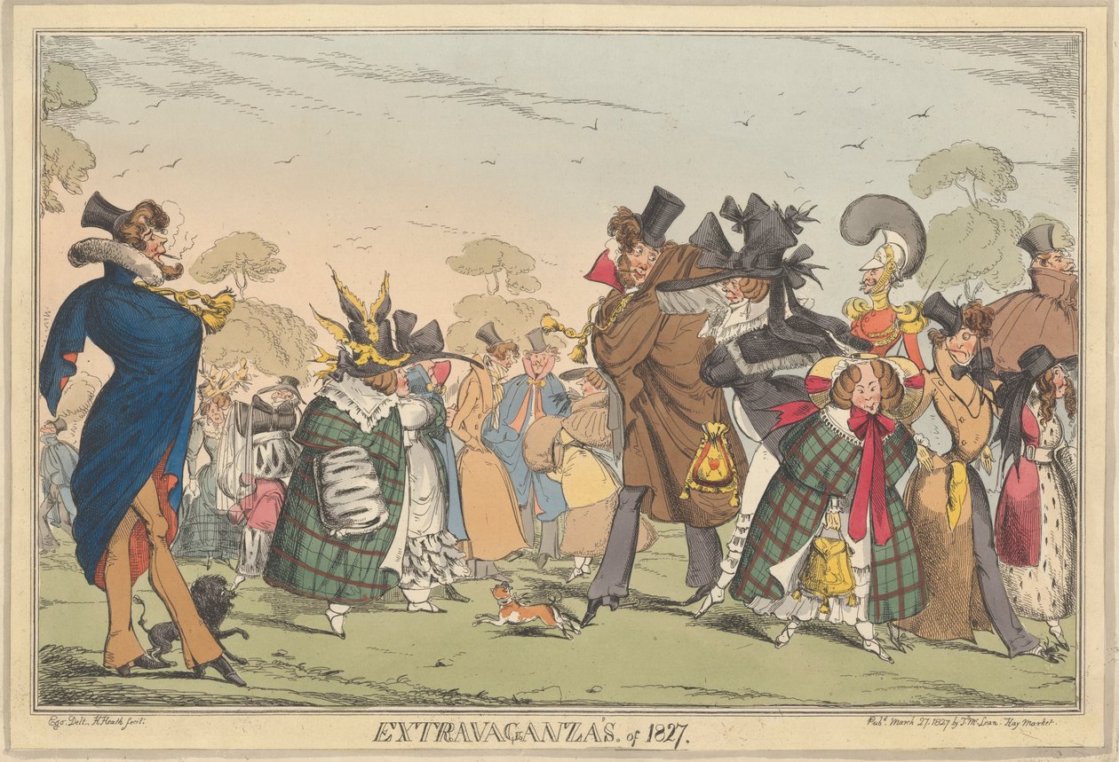 Extravaganser från 1827 av Henry Heath