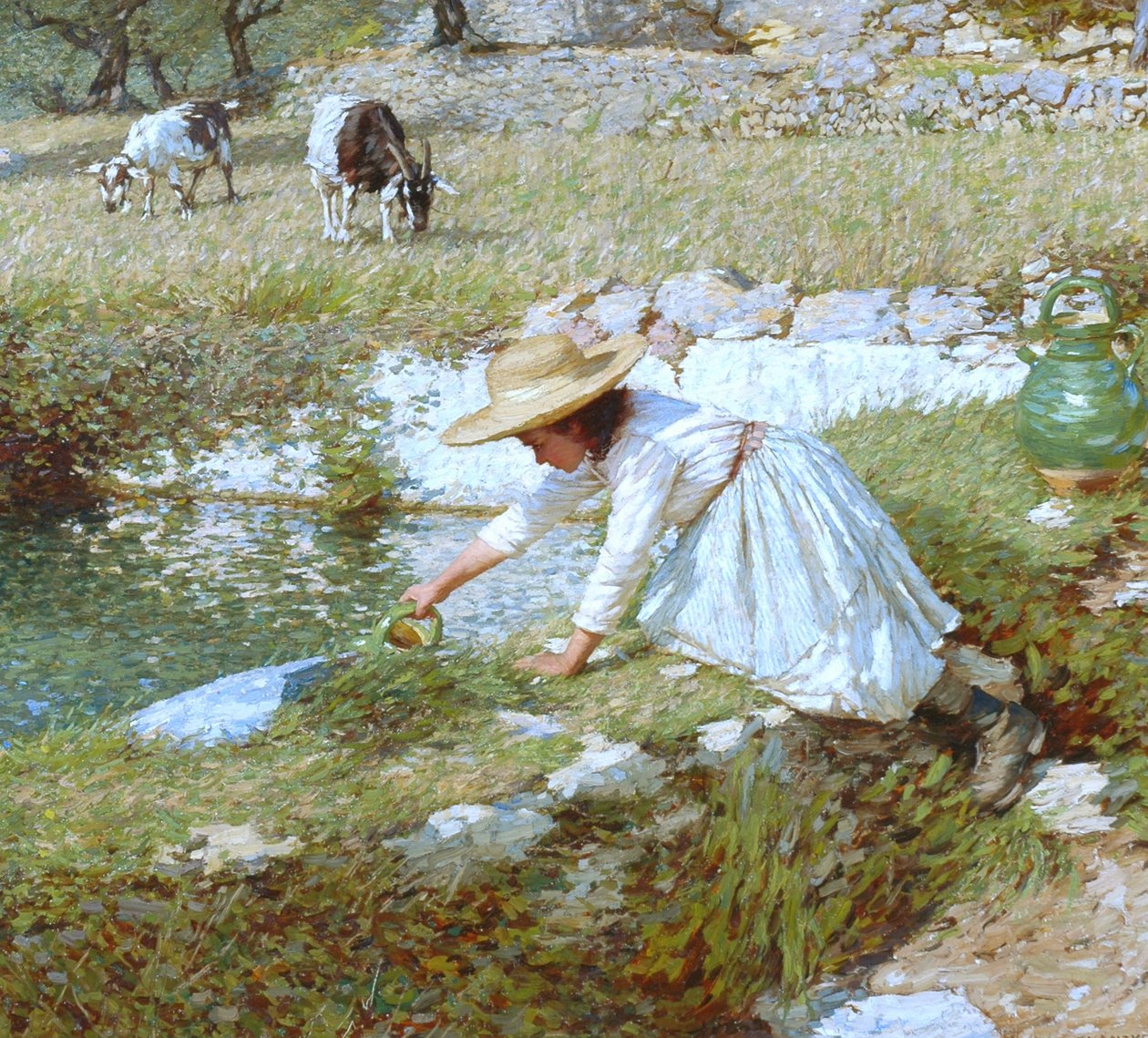 En provensalsk ström, ca 1903 av Henry Herbert La Thangue