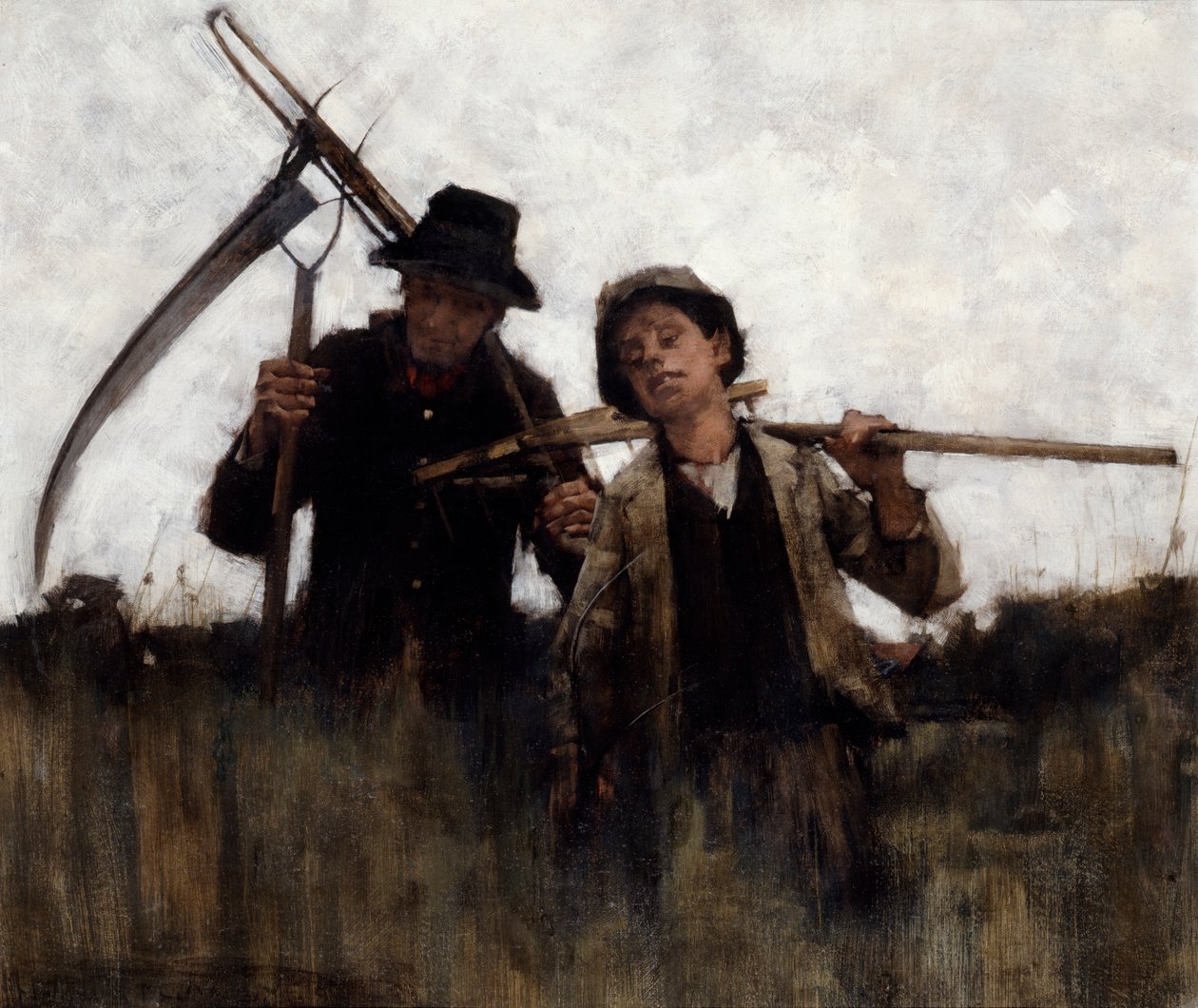 Gårdsarbetare, 1875-1929 av Henry Herbert La Thangue