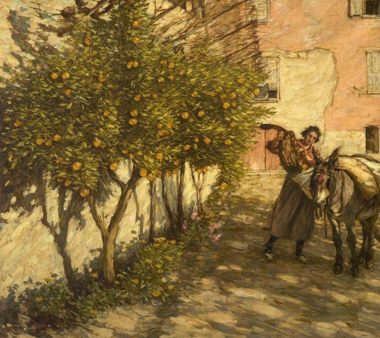 Samla apelsiner, 1929 av Henry Herbert La Thangue