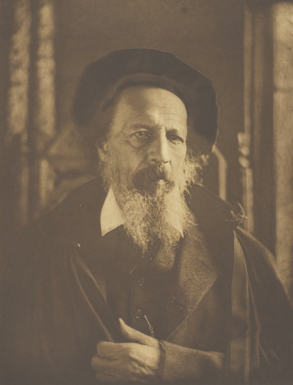 Alfred, Lord Tennyson, 1888, tryckt ca. 1893. av Henry Herschel Hay Cameron