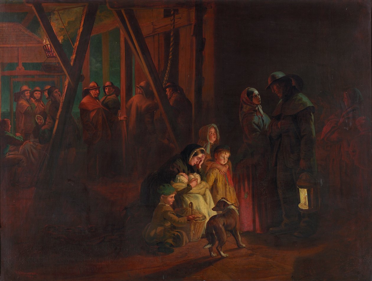 Hartley Pit-katastrof av Henry Hetherington Emmerson