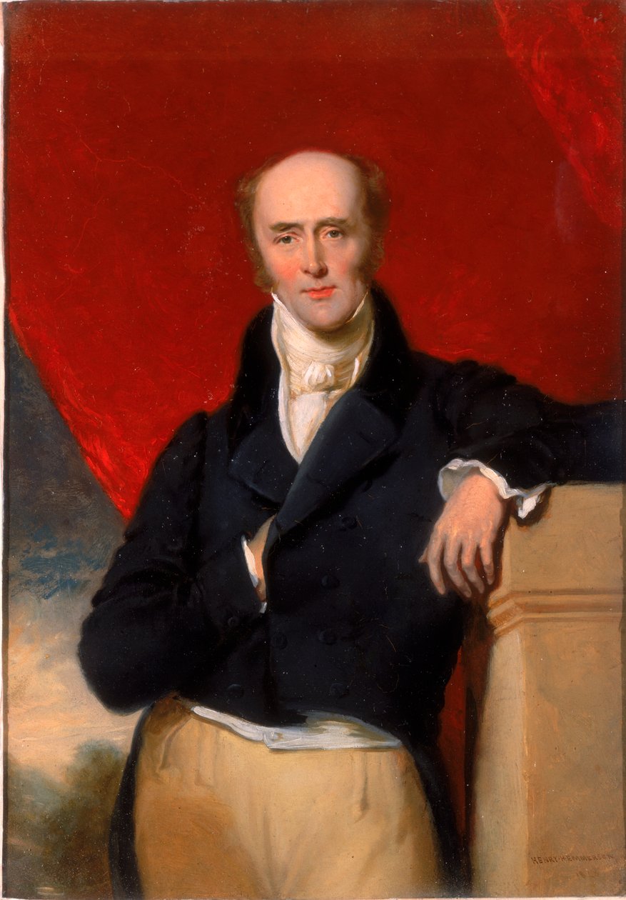Porträtt av den höge ärade Earl Grey K.G., 1848 av Henry Hetherington Emmerson