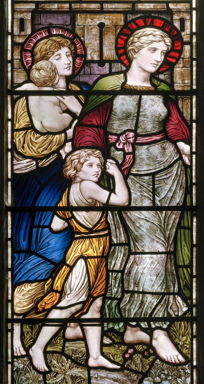 Buckland, St Mary, James Powell & Sons, Henry Holiday, The Barcote Chapel, Välgörenhet, 1889 av Henry Holiday