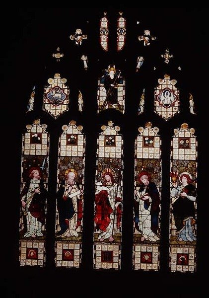 Kristus och de fyra evangelisterna av Henry Holiday