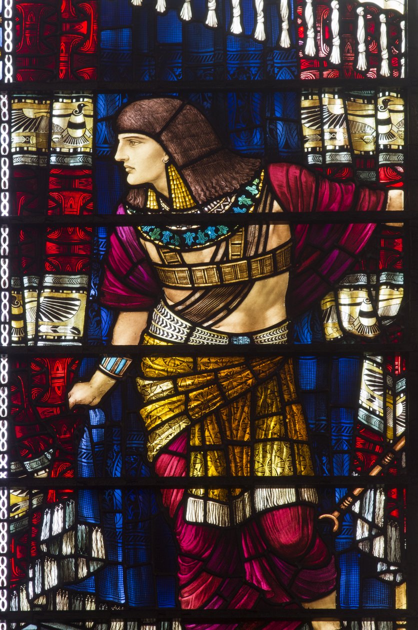 Durham Cathedral, Holday Workshop, Henry Holiday, Moses lämnar Faraos domstol, 1895 av Henry Holiday