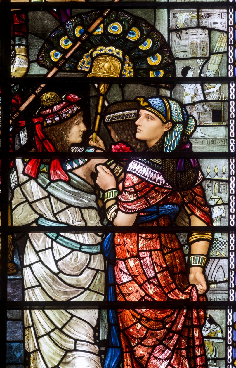 Durham Cathedral, Holday Workshop, Henry Holiday, Moses lämnar Faraos domstol, 1895 av Henry Holiday