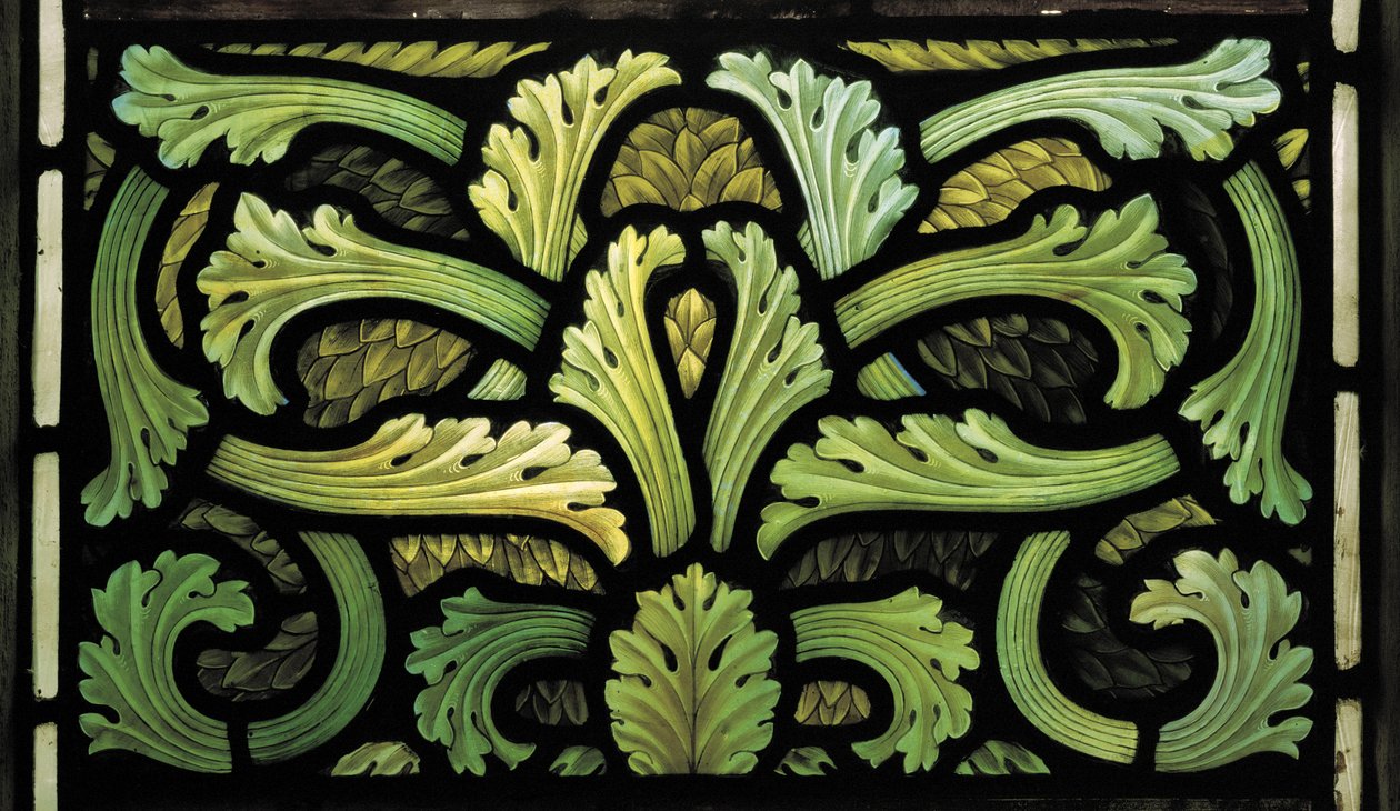 Bladmönster, Angels of Judgment Window, 1887 av Henry Holiday