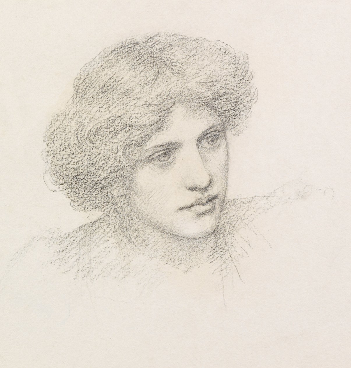 Head of a Man, möjligen Gaetano Meo (penna) av Henry Holiday