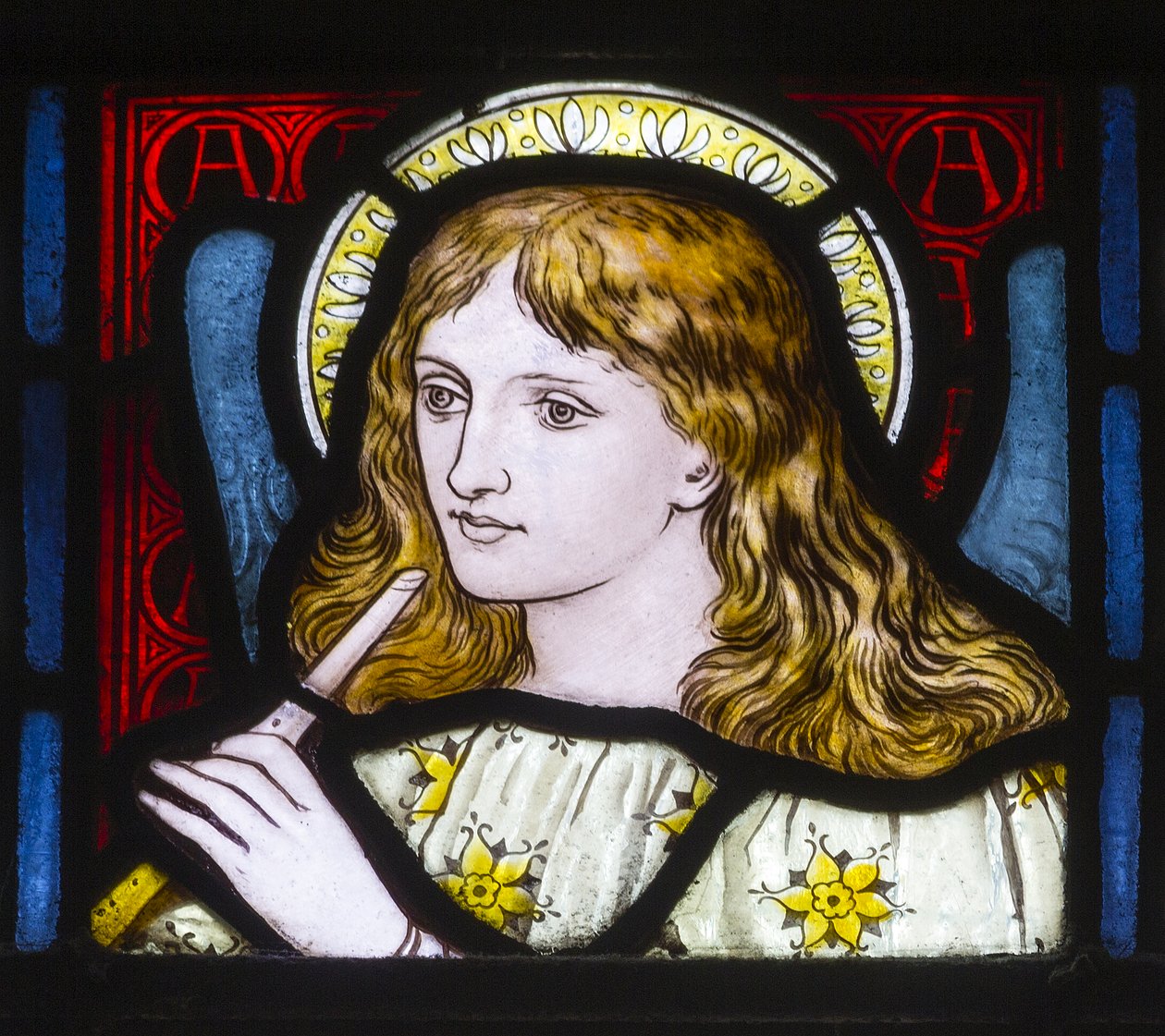 Kirkstall, St Stephen, Heaton Butler & Bayne, Henry Holiday, Head Of A Maiden, ca 1870 av Henry Holiday