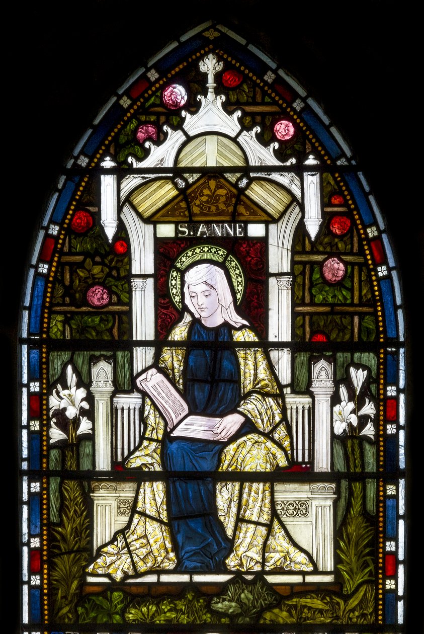 Kirkstall, St Stephen, Heaton Butler & Bayne, Henry Holiday, St Anne, c.1870 av Henry Holiday