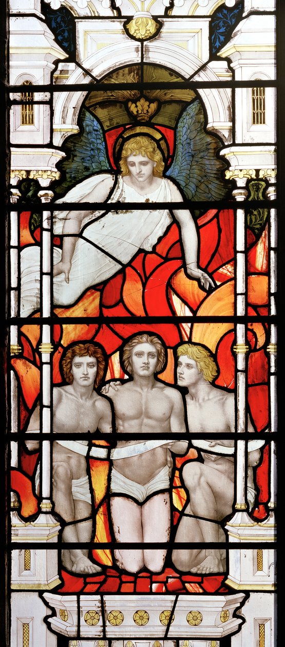 The Fiery Furnace, 1881-83 (målat glas) av Henry Holiday