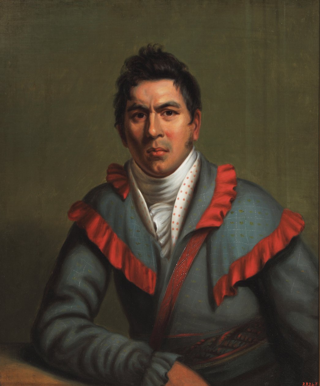Charles Cornells, Okchai Fixico (Creek) 1831 (olja på duk) av Henry Inman
