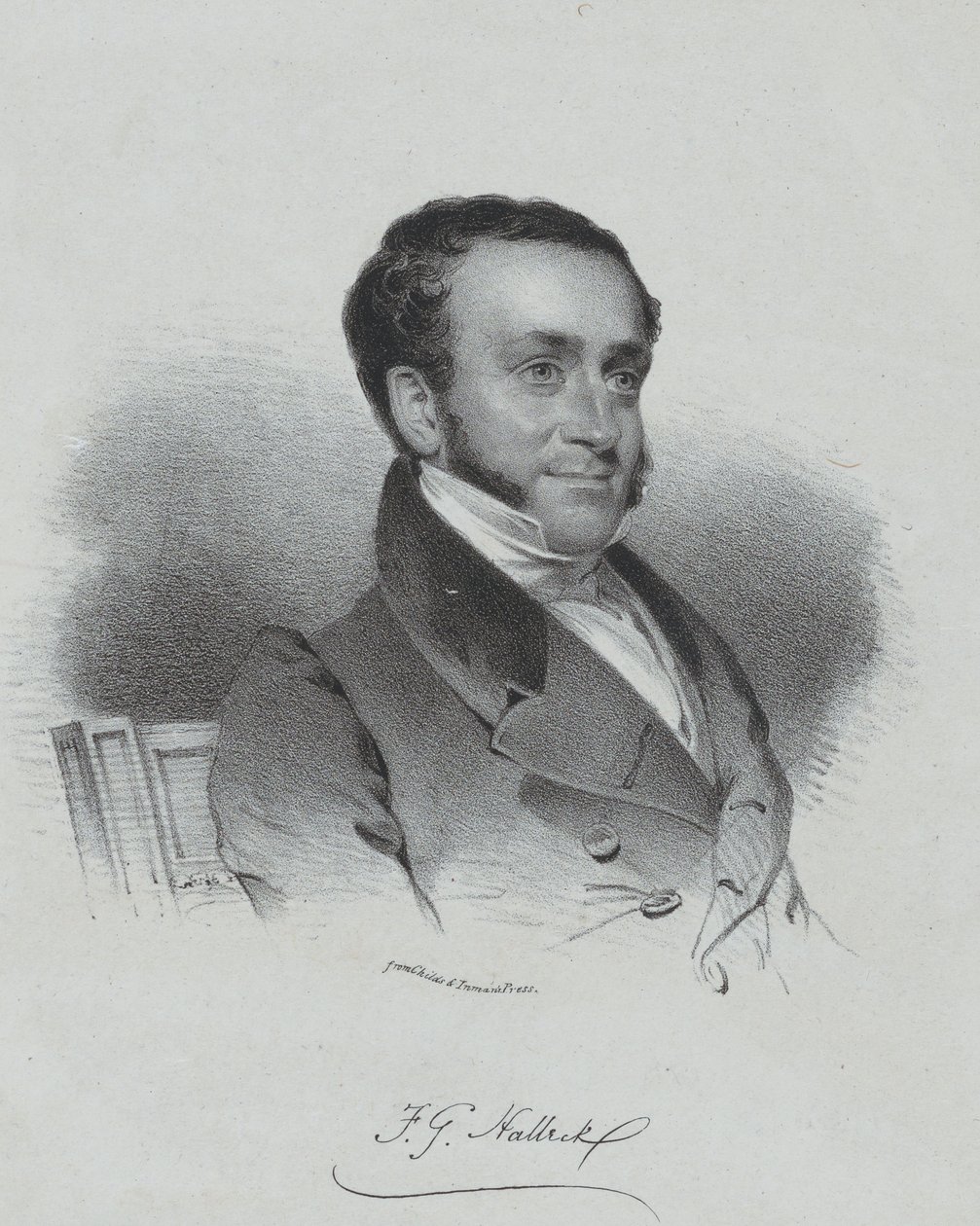 Fitz-Greene Halleck av Henry Inman