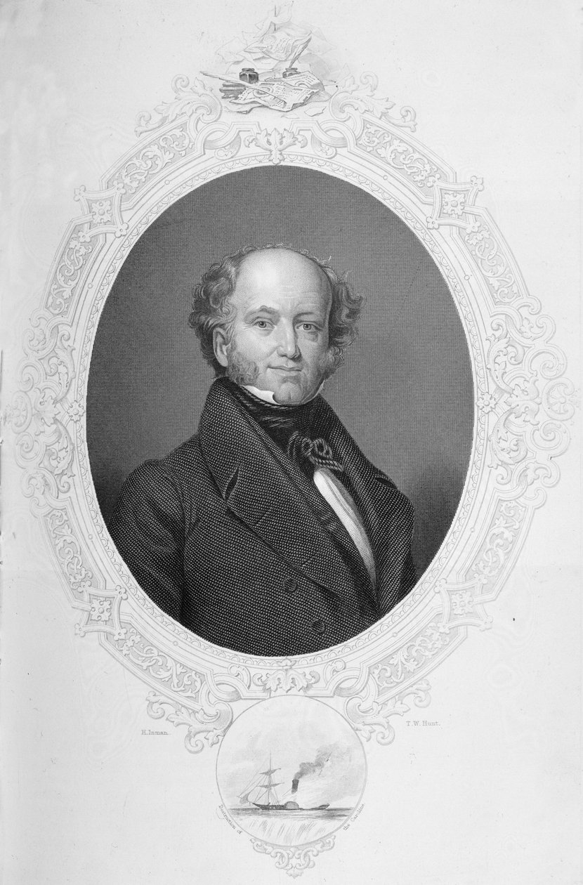 Martin van Buren, ur "The History of the United States" Vol. II, av Charles Mackay, graverad av T.W. Hunt. av Henry Inman