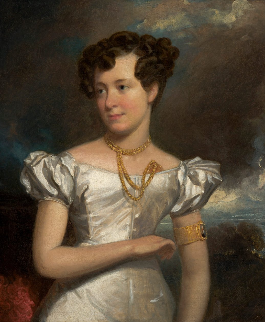 Porträtt av Clara Fisher av Henry Inman