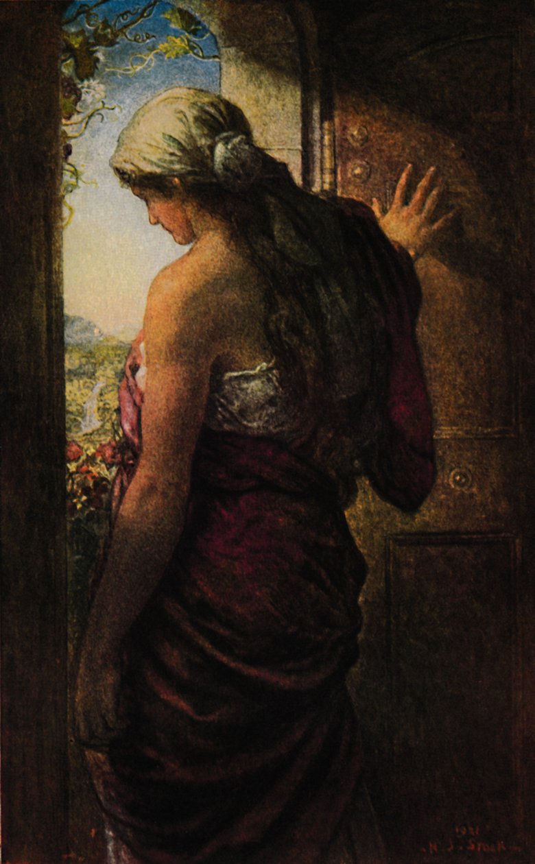 "Den öppna dörren", 1922. av Henry John Stock