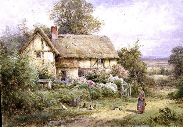 Mata mormors husdjur (akvarell och gouache på papper) av Henry John Sylvester Stannard