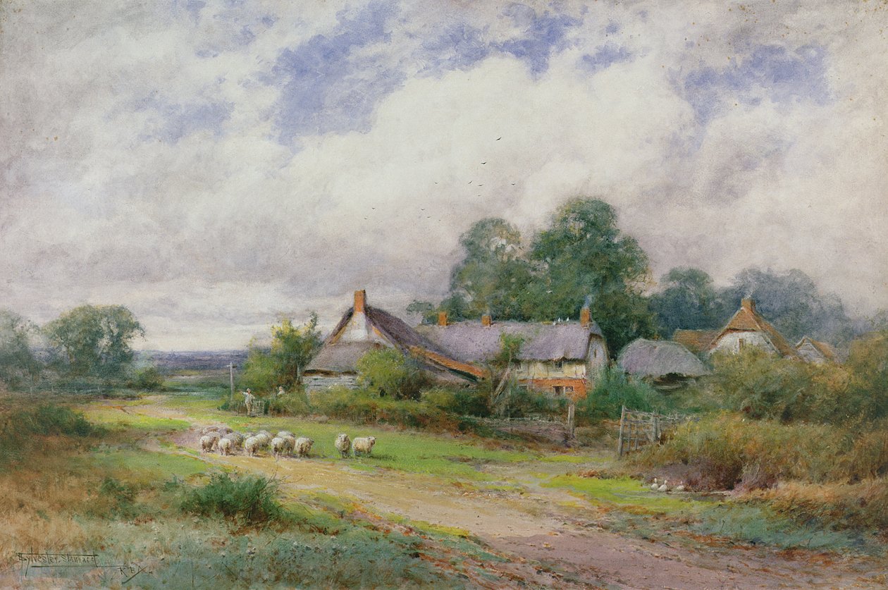 Hem från marknaden, A Bedfordshire Hamlet av Henry John Sylvester Stannard