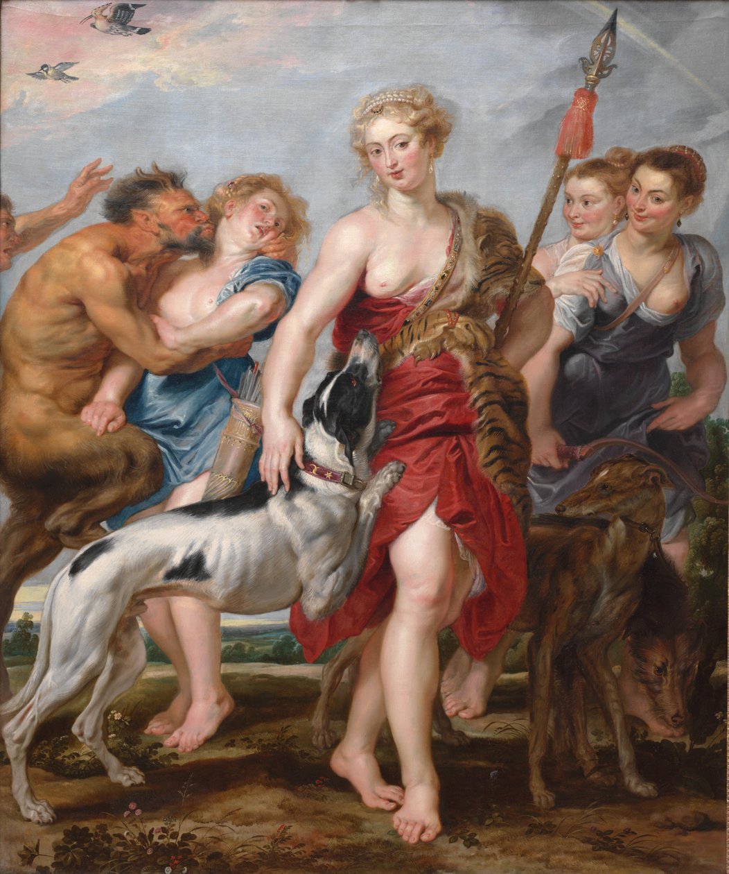 Diana och hennes nymfer går på jakt av Henry Joseph Redouté