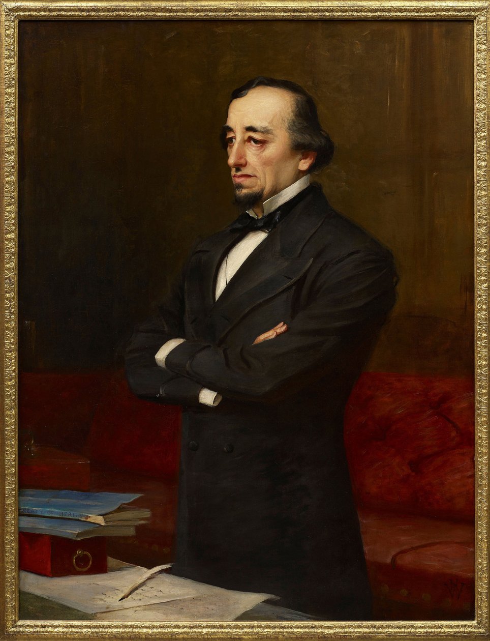 Realism: Porträtt av Benjamin Disraeli av Henry Jr. Weigall