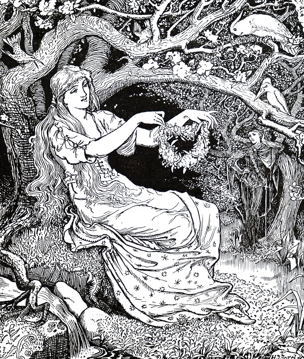 Prinsessan Narcissus och Prinsessan Potentilla av Henry Justice Ford