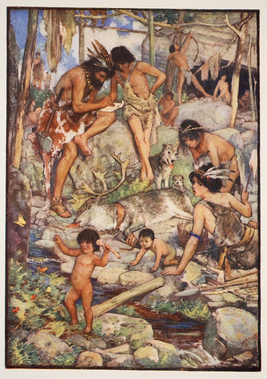 The Cave People, illustration från 