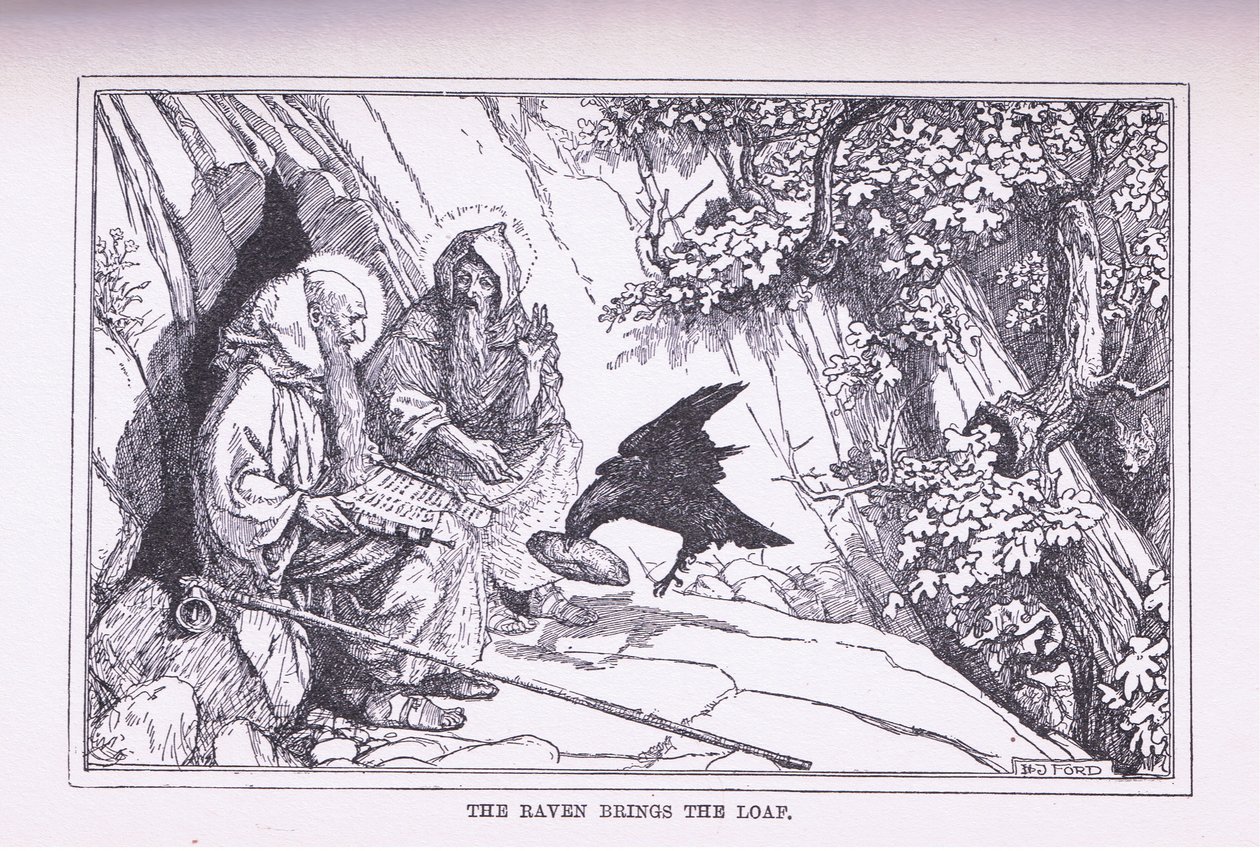 Korpen kommer med limpan, 1912 av Henry Justice Ford