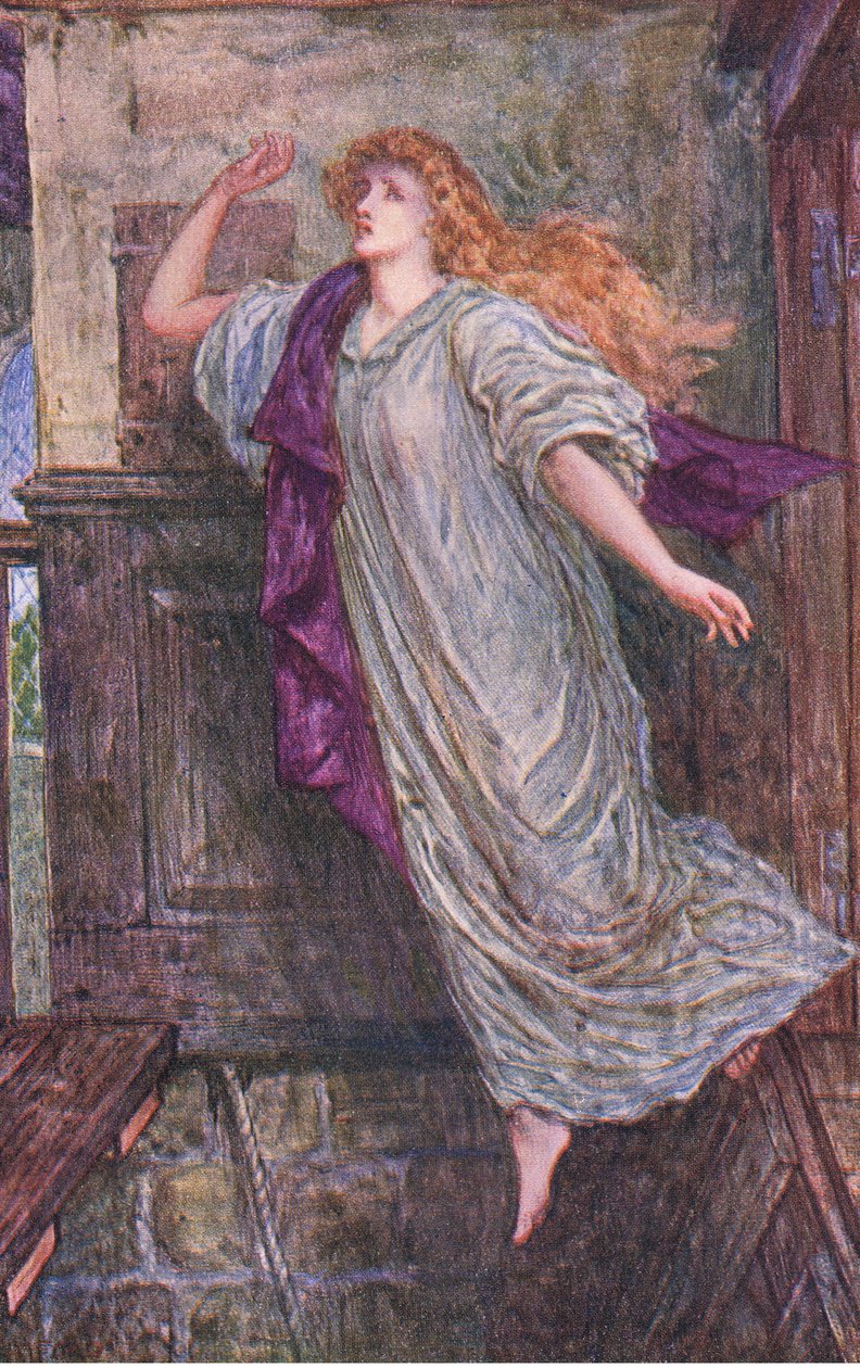 Amy Robsorts död, grevinnan av Leicester, illustration från 