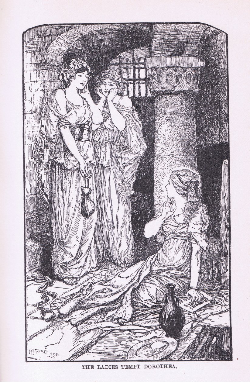 Damerna frestar Dorethea, 1912 av Henry Justice Ford