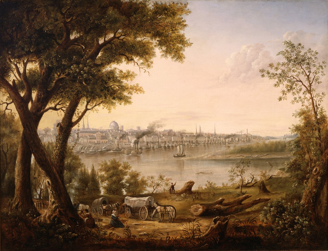 Saint Louis år 1846 av Henry Lewis