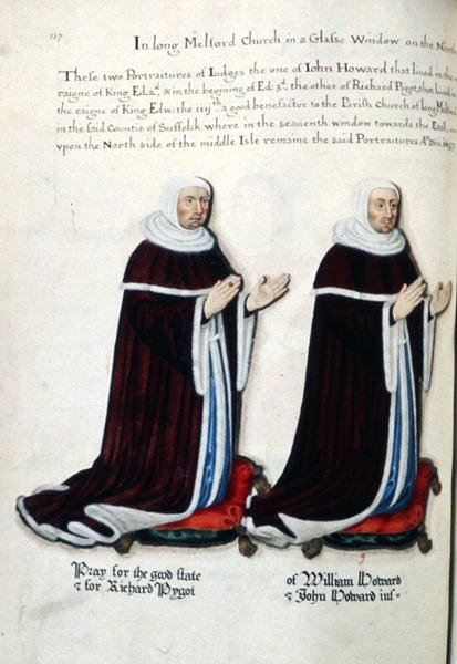 Porträtt av Richard Pygot och William Howard av Henry Lilly