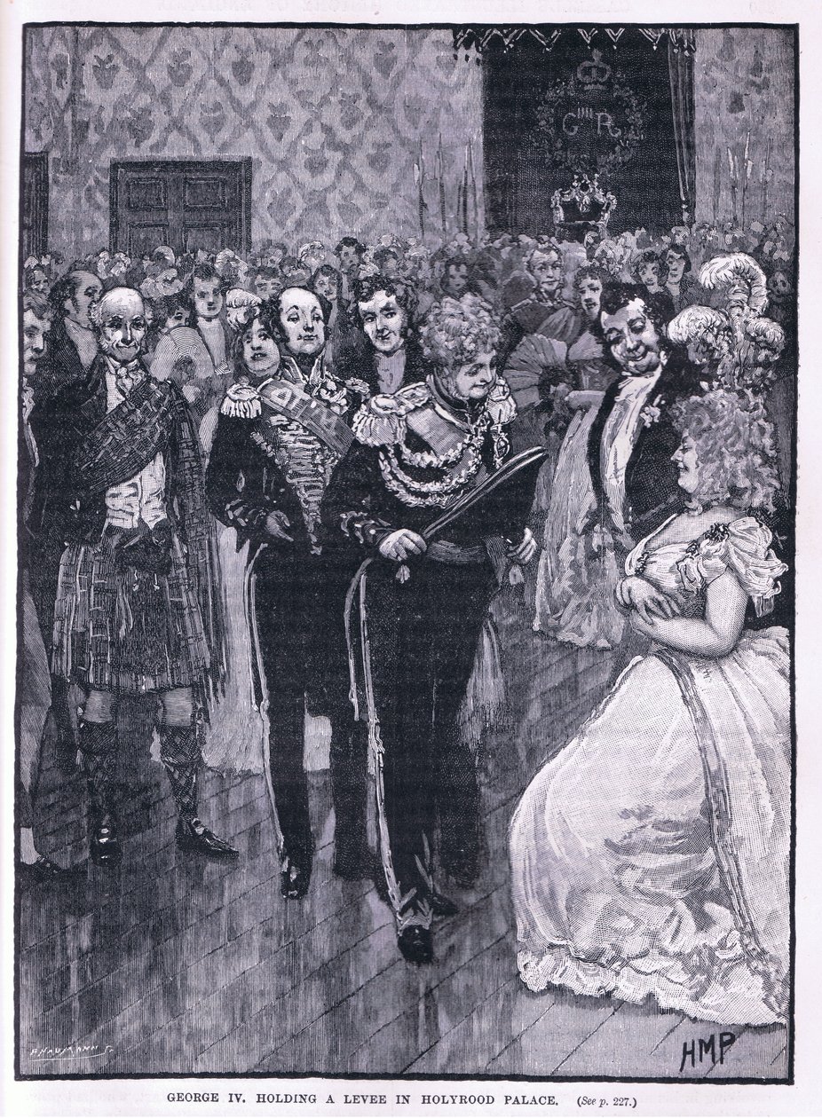 George IV håller en valle i Holyrood Palace 1822 av Henry Marriott Paget