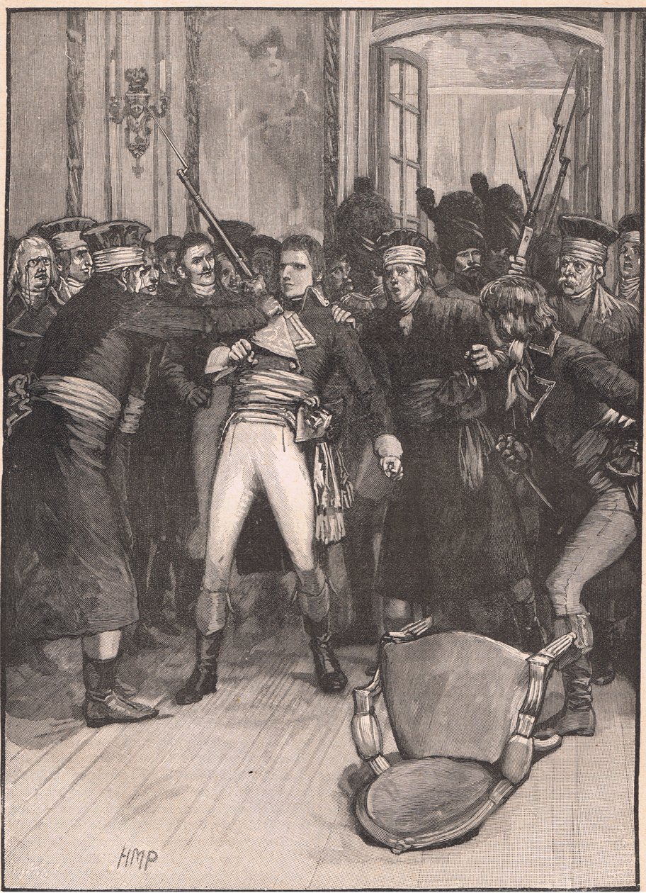 Napoleons statskupp: scen i de gamlas sal 1799 e.Kr av Henry Marriott Paget