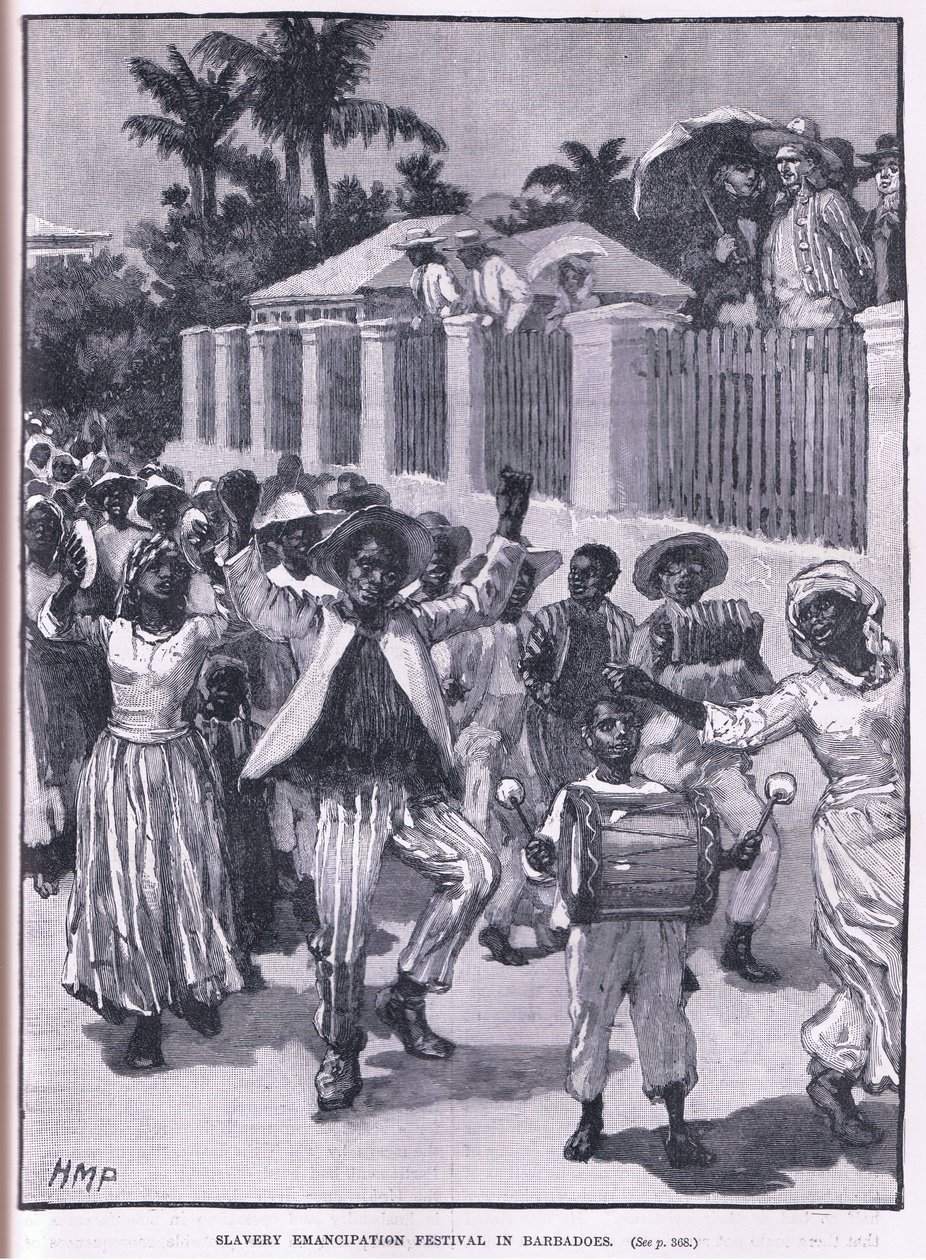 Slaveriets frigörelsefestival i BarbAD os 1834 av Henry Marriott Paget