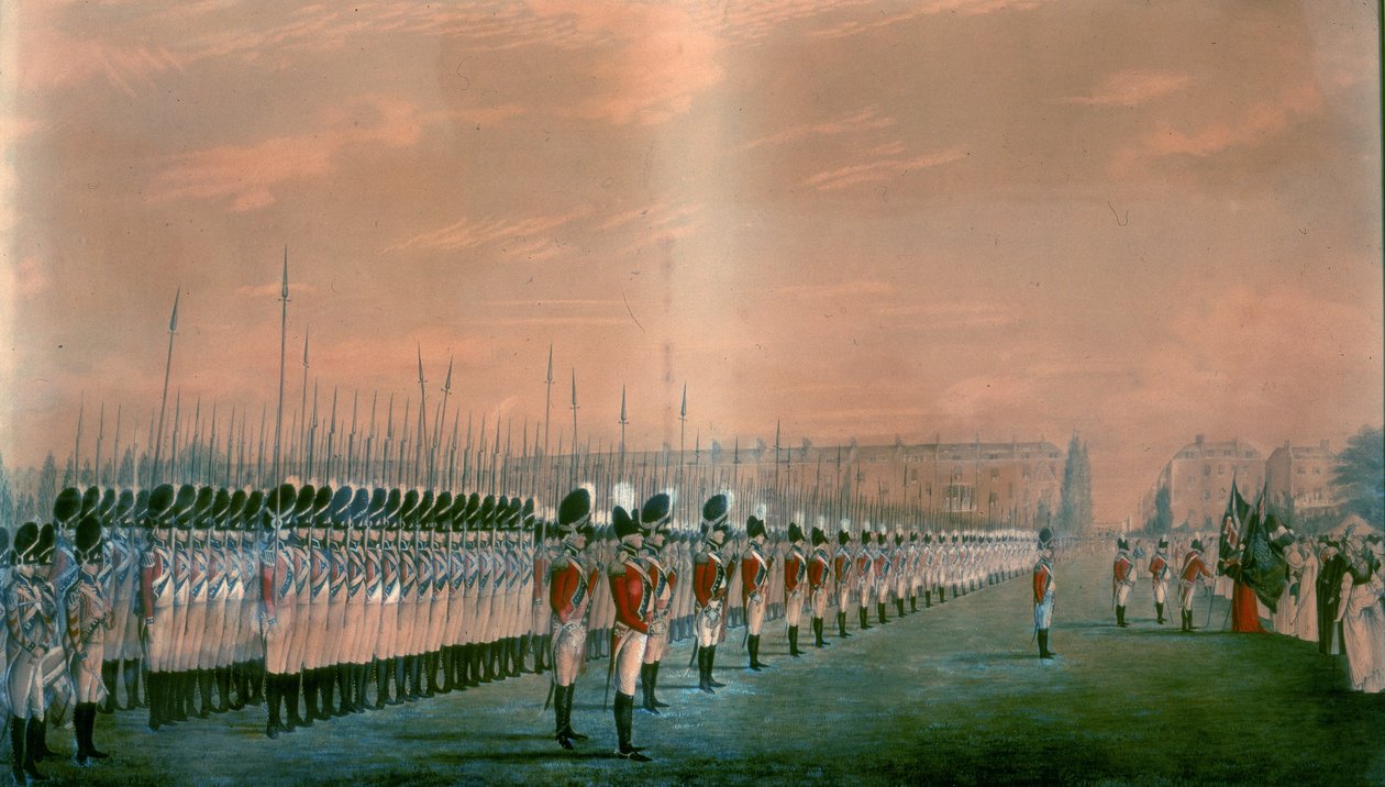 Presentation av färger för andra regementet av Royal East India Volunteers på Lord