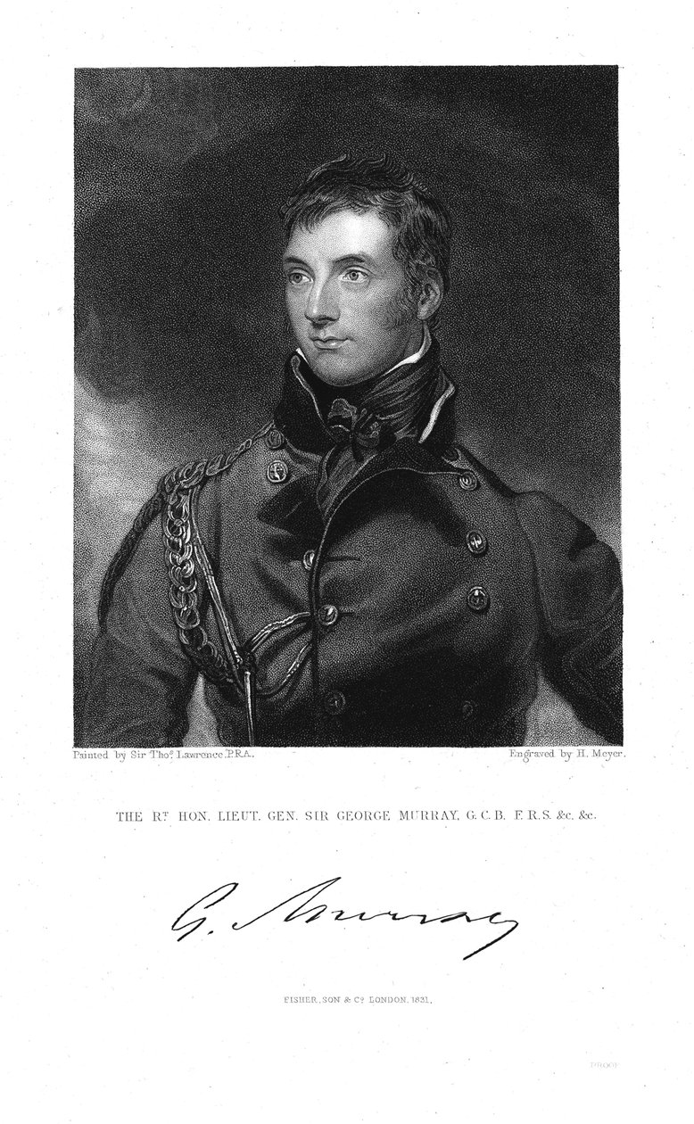 George Murray 1772-1846, skotsk general och statsman, 1831 av Henry Meyer