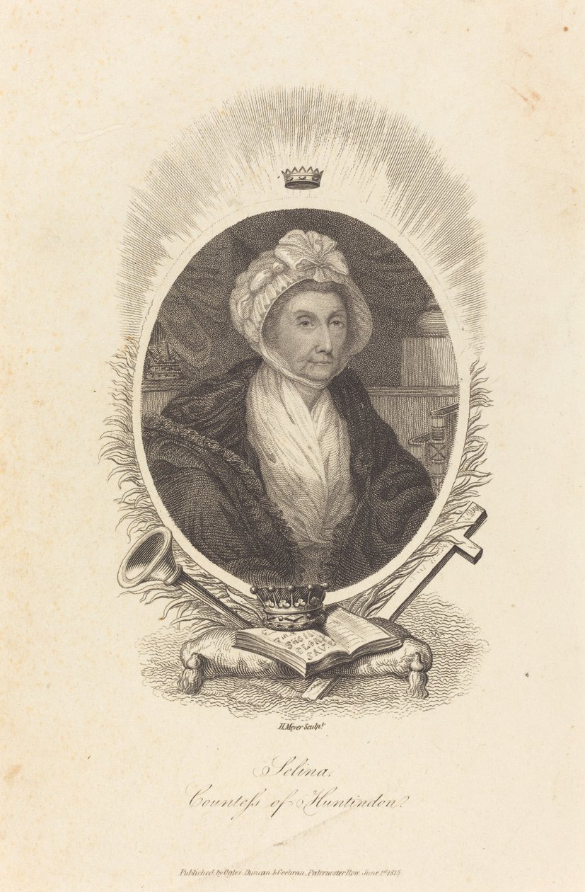 Selina, grevinna av Huntingdon av Henry Meyer after John Hoppner