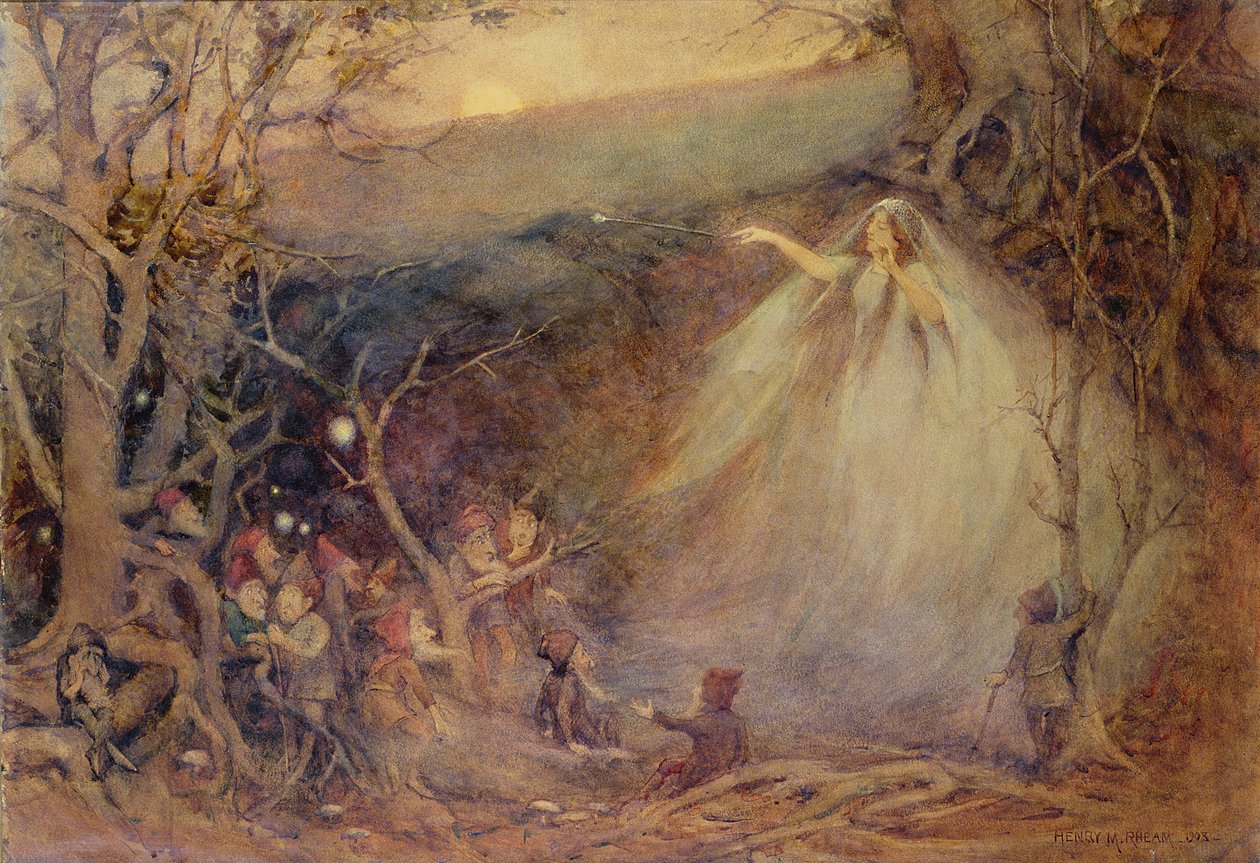 Queen Mab från Shelleys dikt av Henry Meynell Rheam