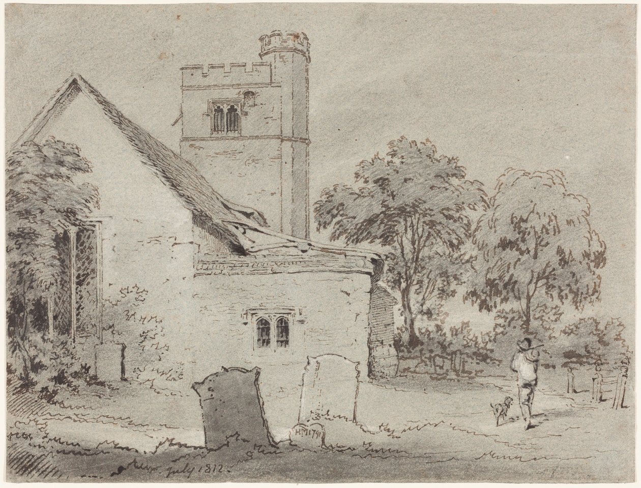 Aldenham kyrka, Hertfordshire av Henry Monro