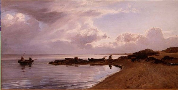 Samla musslor, Wales norra kust av Henry Moore